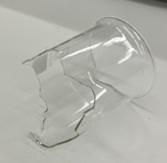 Broken glassware in the Chemical Engineering laboratory works (30600-11)